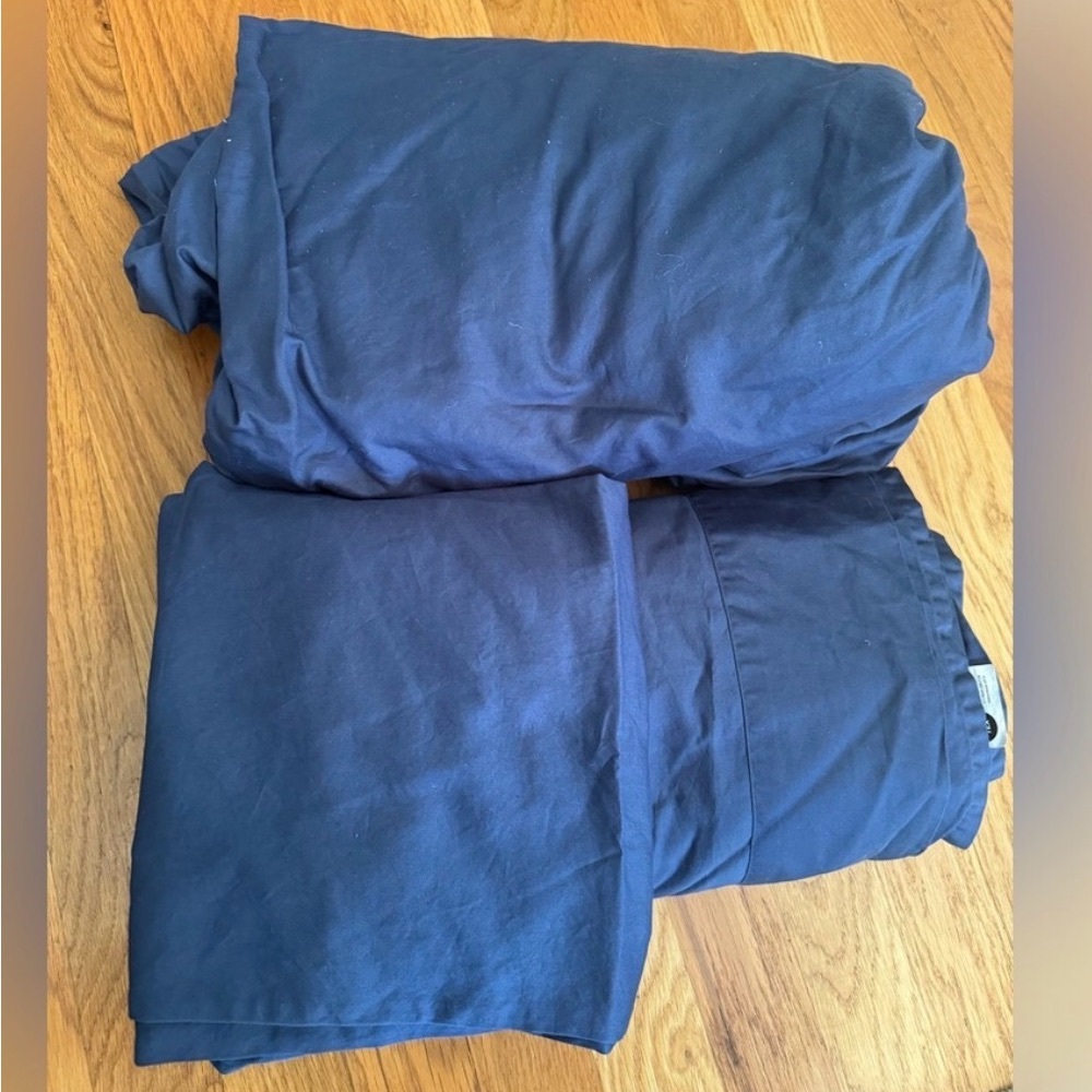 Brooklinen Blue Queen set bed Sheets
